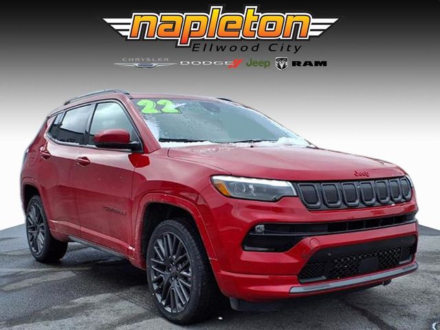 Redline Pearlcoat 2022 Jeep Compass Limited 4WD SUV / Crossover Four-Wheel Drive 9-Speed Automatic