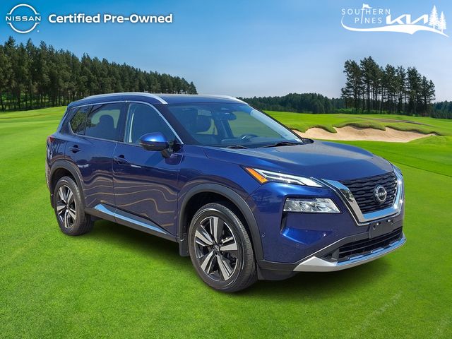Caspian Blue Metallic 2023 Nissan Rogue SUV / Crossover All-Wheel Drive Continuously Variable Transmission