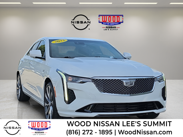 Summit White 2023 Cadillac CT4 Sedan All-Wheel Drive 8-Speed Automatic