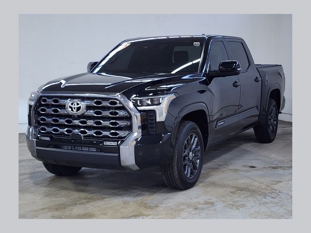 Midnight Black Metallic 2024 Toyota Tundra Platinum CrewMax Cab 4WD Pickup Truck Four-Wheel Drive Automatic
