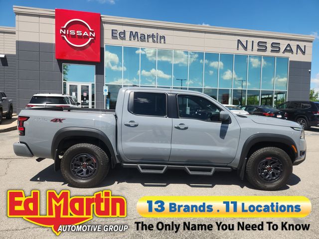 Boulder Gray 2025 Nissan Frontier Pickup Truck Four-Wheel Drive 9-Speed Automatic Overdrive