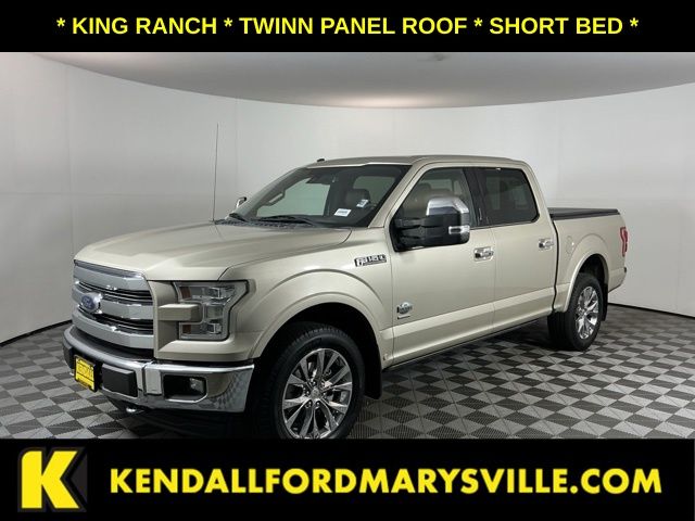 White Gold 2017 Ford F-150 Pickup Truck Four-Wheel Drive Automatic