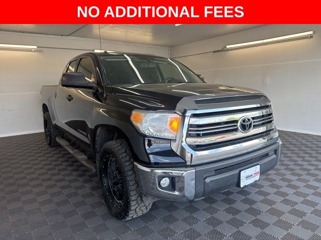 Black 2017 Toyota Tundra SR5 Double Cab 4.6L Pickup Truck 4X2 6-Speed Automatic Overdrive