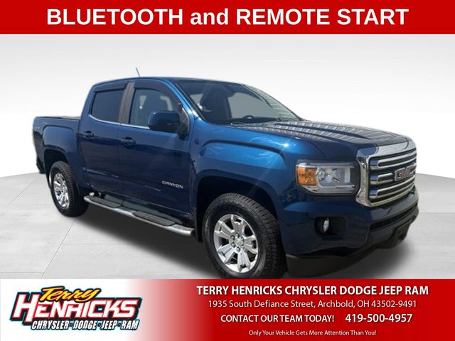 Blue Emerald Metallic 2019 GMC Canyon Pickup Truck Four-Wheel Drive 8-Speed Automatic