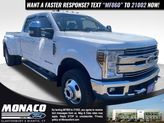 Oxford White 2019 Ford F-350 Super Duty Lariat Crew Cab LB DRW 4WD Pickup Truck Four-Wheel Drive 6-Speed Automatic
