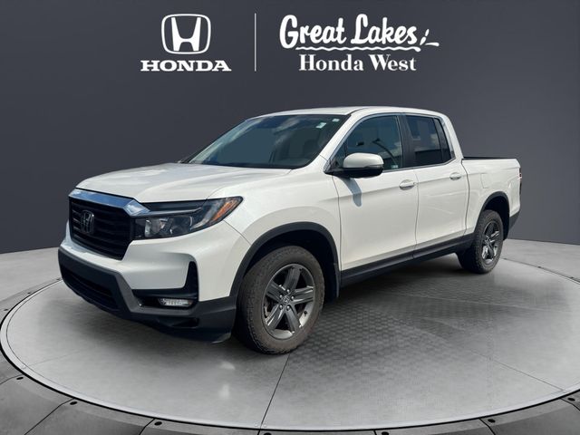 Platinum White Pearl 2023 Honda Ridgeline Pickup Truck All-Wheel Drive 9-Speed Automatic