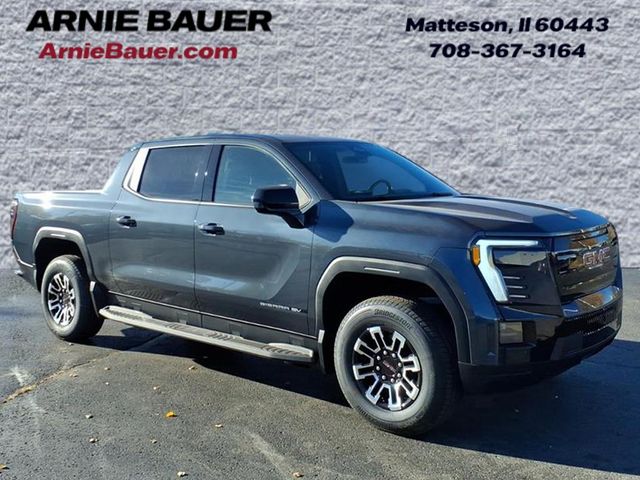Deep Ocean Metallic 2026 GMC Sierra EV Elevation Crew Cab (Extended Range) e4WD Pickup Truck All-Wheel Drive 1-Speed Automatic