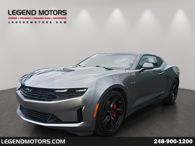 Gray (Satin Steel Metallic) 2022 Chevrolet Camaro Coupe Rear-Wheel Drive Automatic