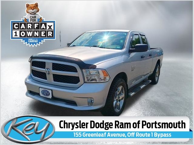 Bright Silver Clearcoat Metallic 2019 RAM 1500 Pickup Truck Four-Wheel Drive 8-Speed Automatic
