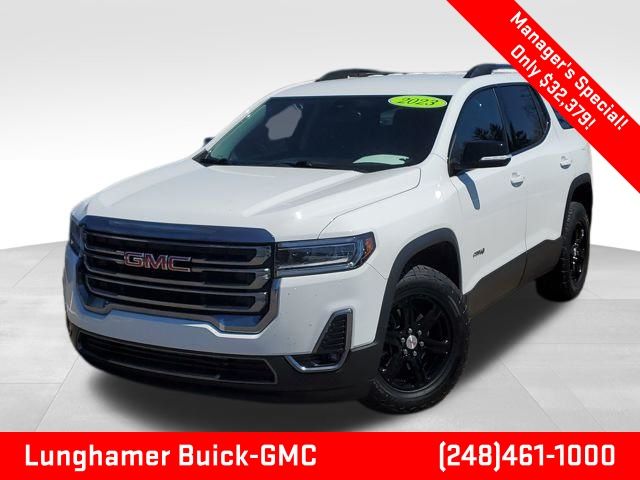 Summit White 2023 GMC Acadia AT4 AWD SUV / Crossover Four-Wheel Drive 9-Speed Automatic