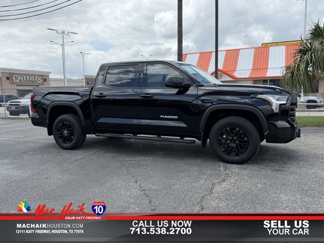 Midnight Black Metallic 2024 Toyota Tundra SR5 CrewMax Cab 4WD Pickup Truck Four-Wheel Drive Automatic