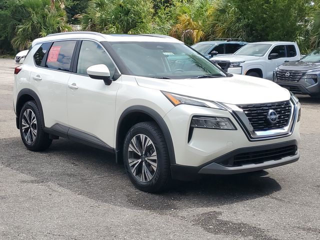 Pearl White 2023 Nissan Rogue SUV / Crossover Front-Wheel Drive Continuously Variable Transmission