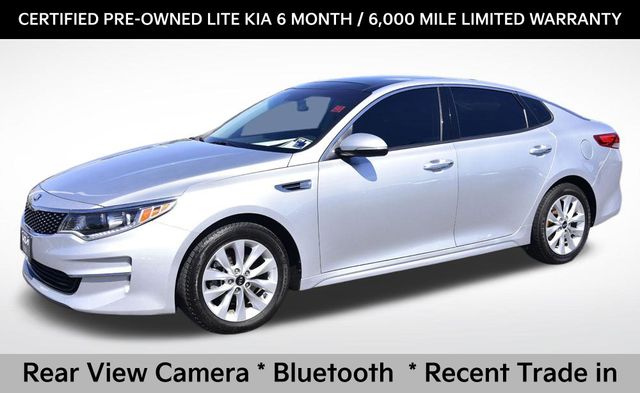 Sparkling Silver 2018 Kia Optima EX Sedan Front-Wheel Drive 6-Speed Automatic