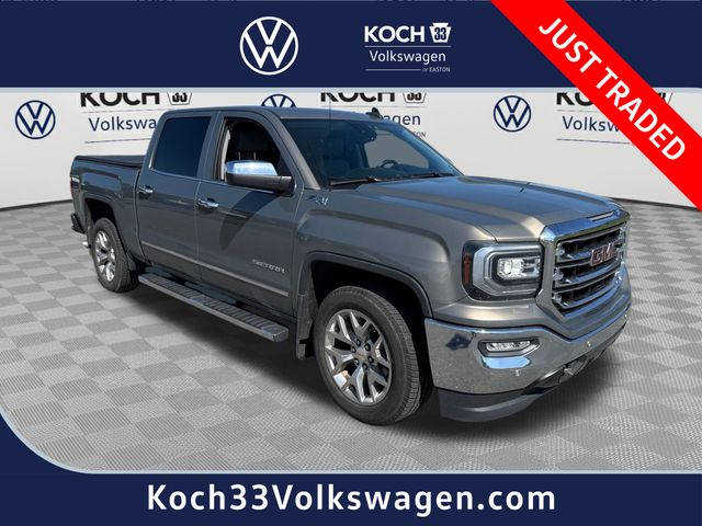 Pepperdust Metallic 2017 GMC Sierra 1500 SLT Crew Cab 4WD Pickup Truck Four-Wheel Drive 8-Speed Automatic Overdrive