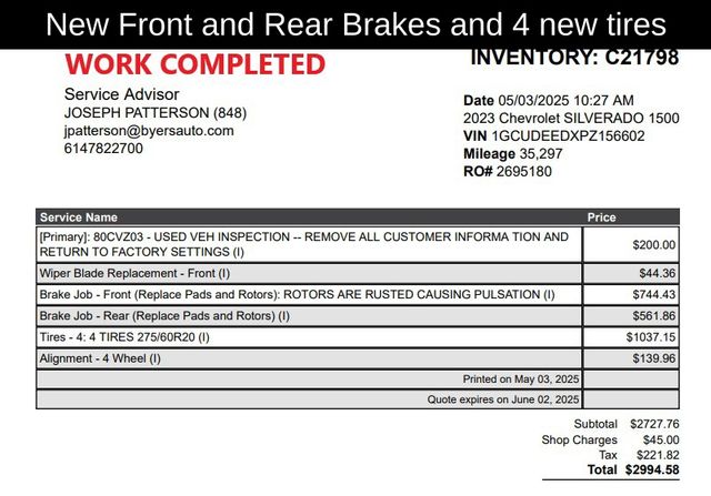 Used 2023 Chevrolet Silverado 1500 For Sale in Grove City, OH
