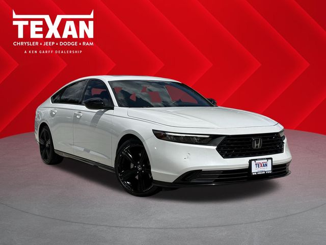 2024 Honda Accord Hybrid Sport-L White at DeMontrond Gulf Freeway