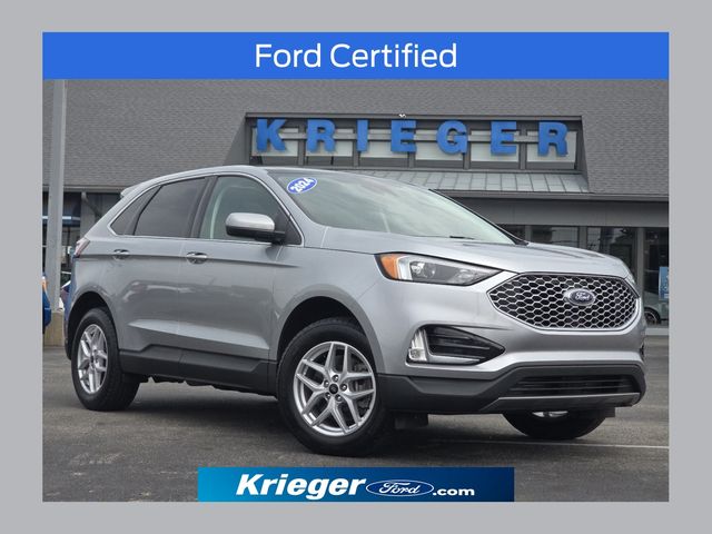 Iconic Silver Metallic 2024 Ford Edge SUV / Crossover All-Wheel Drive 8-Speed Automatic