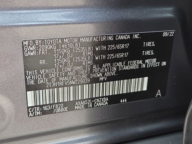2022 Toyota RAV4 LE Gray at Bayshore Chrysler Jeep Dodge Ram