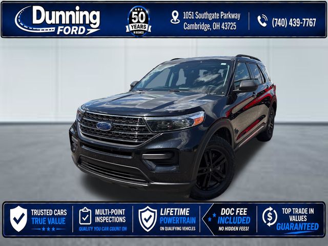 Agate Black Metallic 2021 Ford Explorer XLT AWD SUV / Crossover All-Wheel Drive Automatic