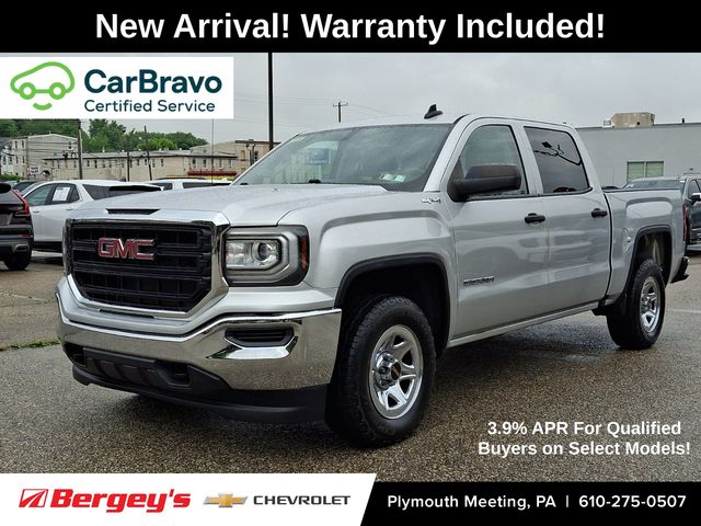 Quicksilver Metallic 2016 GMC Sierra 1500 Base Crew Cab 4WD Pickup Truck Four-Wheel Drive 6-Speed Automatic Overdrive