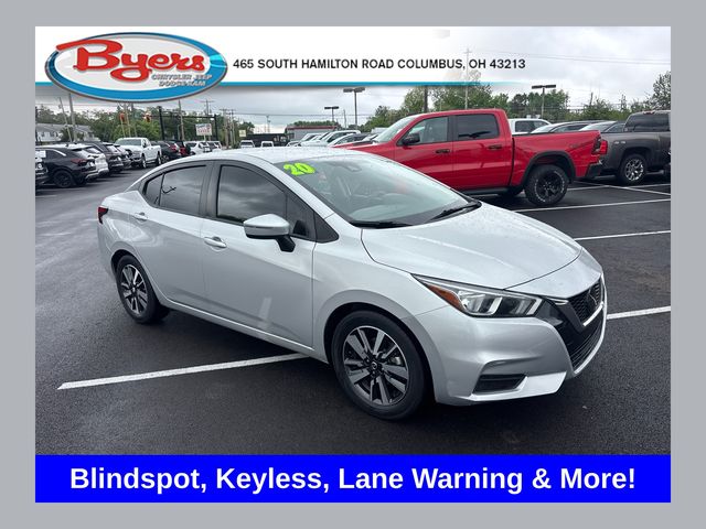 Brilliant Silver Metallic 2020 Nissan Versa SV FWD Sedan Front-Wheel Drive Continuously Variable Transmission