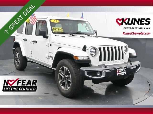 Bright White Clearcoat 2023 Jeep Wrangler SUV / Crossover Four-Wheel Drive 8-Speed Automatic