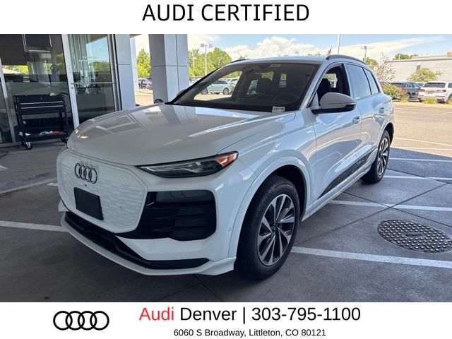Glacier White Metallic 2025 Audi Q6 e-tron SUV / Crossover All-Wheel Drive Automatic