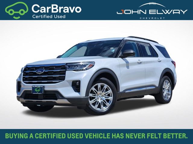 White Metallic 2025 Ford Explorer SUV / Crossover All-Wheel Drive Automatic
