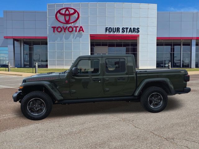 Sarge Green Clearcoat 2021 Jeep Gladiator Rubicon Crew Cab 4WD Pickup Truck Four-Wheel Drive 8-Speed Automatic