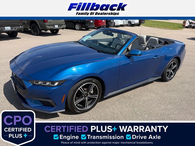 Blue Metallic 2024 Ford Mustang Convertible Rear-Wheel Drive Automatic