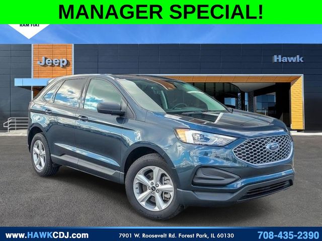 Blue Metallic 2024 Ford Edge SUV / Crossover All-Wheel Drive 8-Speed Automatic