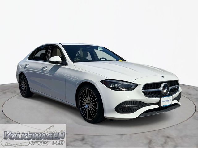 Polar White 2023 Mercedes-Benz C-Class Sedan All-Wheel Drive 9-Speed Automatic