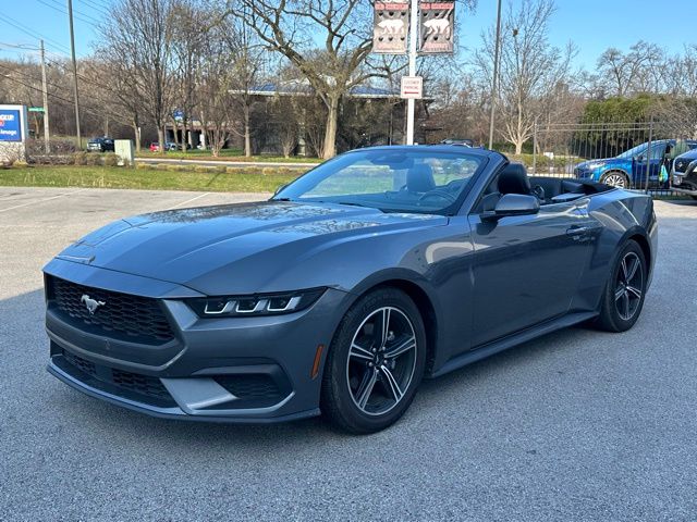 Gray Metallic 2024 Ford Mustang EcoBoost Premium Convertible RWD Convertible Rear-Wheel Drive Automatic