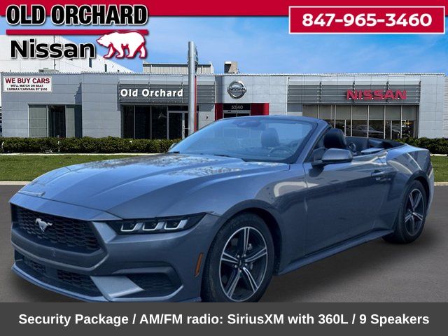 Gray Metallic 2024 Ford Mustang EcoBoost Premium Convertible RWD Convertible Rear-Wheel Drive Automatic