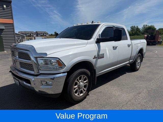 Bright White Clearcoat 2015 RAM 2500 Laramie Crew Cab Pickup Truck 4X2 6-Speed Automatic
