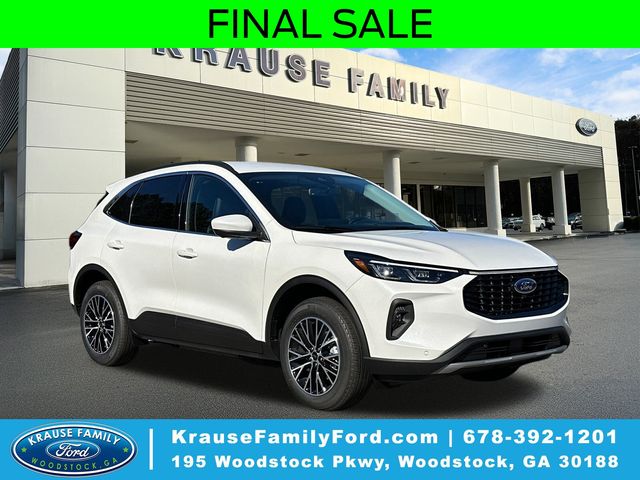 Star White Metallic Tri-Coat 2025 Ford Escape Hybrid Plug-in SUV / Crossover Front-Wheel Drive Continuously Variable Transmission