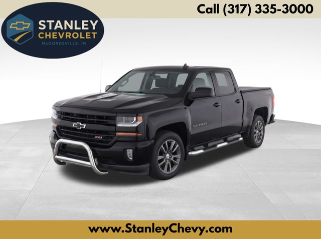 Black 2018 Chevrolet Silverado 1500 Pickup Truck Four-Wheel Drive 6-Speed Automatic Overdrive