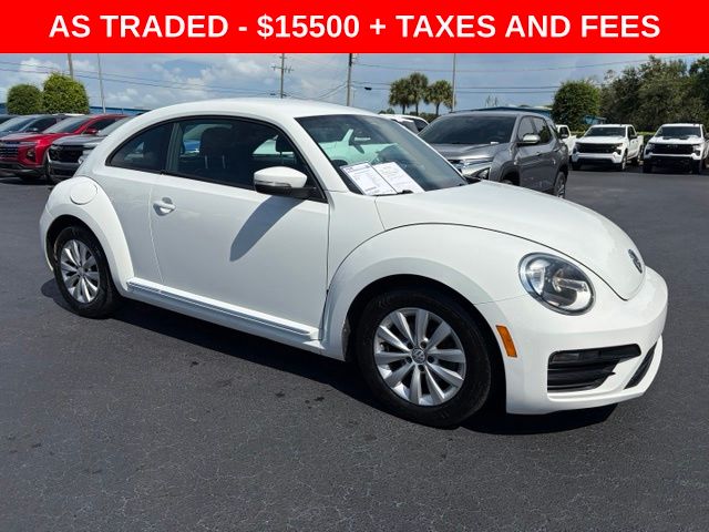 Pure White 2019 Volkswagen Beetle Hatchback Front-Wheel Drive 6-Speed Automatic