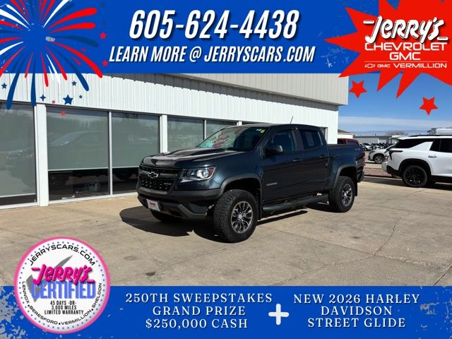 Shadow Gray Metallic 2019 Chevrolet Colorado ZR2 Crew Cab 4WD Pickup Truck Four-Wheel Drive 8-Speed Automatic