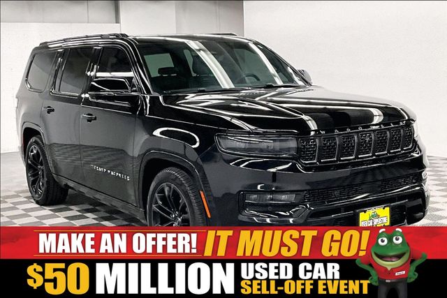 Diamond Black Crystal Pearlcoat 2024 Jeep Grand Wagoneer SUV / Crossover Four-Wheel Drive 8-Speed Automatic