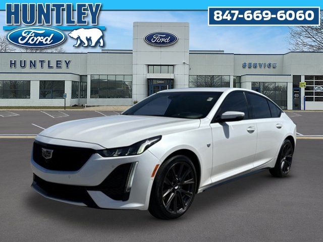 Crystal White Tricoat 2021 Cadillac CT5 Sport Sedan AWD Sedan All-Wheel Drive Automatic