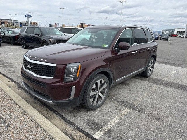 Red (Sangria) 2022 Kia Telluride S AWD SUV / Crossover All-Wheel Drive 8-Speed Automatic