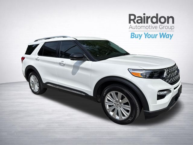 White Metallic 2021 Ford Explorer SUV / Crossover All-Wheel Drive Automatic