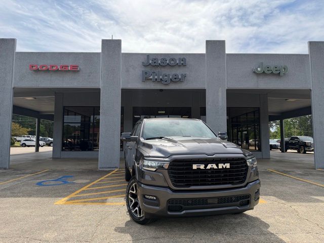 Gray (Granite Crystal Metallic Clearcoat) 2026 RAM 1500 Laramie Crew Cab 4WD Pickup Truck Four-Wheel Drive 8-Speed Automatic
