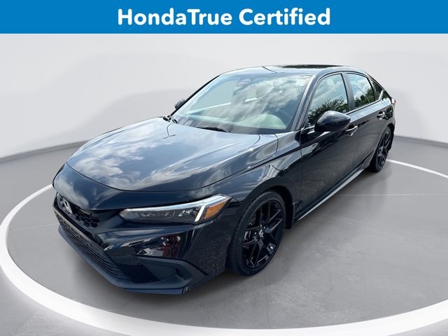 Crystal Black Pearl 2024 Honda Civic Hatchback Hatchback Front-Wheel Drive Continuously Variable Transmission