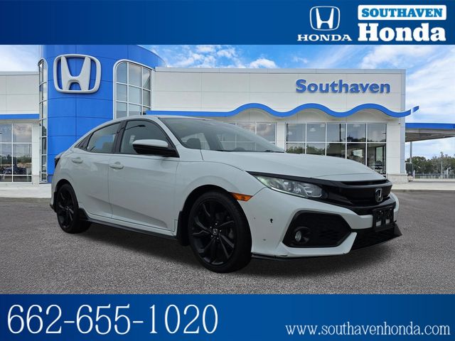 Platinum White Pearl 2019 Honda Civic Hatchback Hatchback Front-Wheel Drive Continuously Variable Transmission