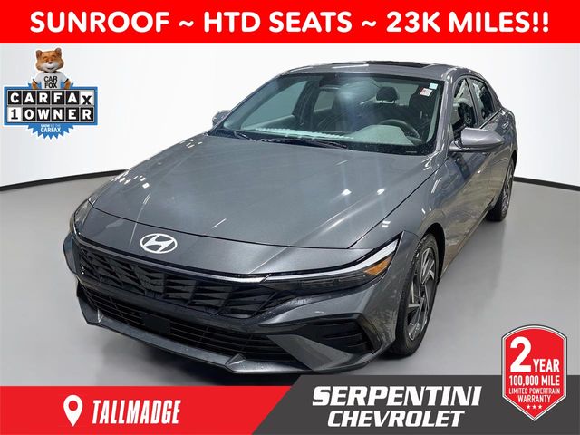 Ecotronic Gray 2024 Hyundai Elantra Sedan Front-Wheel Drive Continuously Variable Transmission