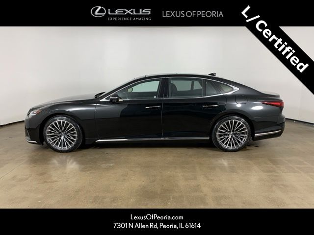 Black (Caviar) 2024 Lexus LS 500 AWD Sedan All-Wheel Drive Automatic
