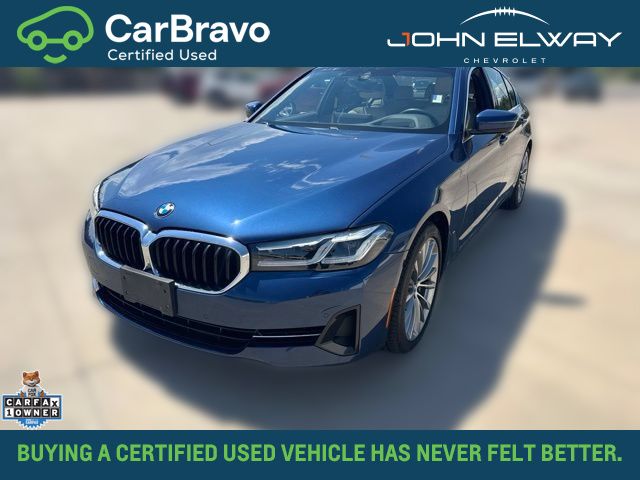 Phytonic Blue Metallic 2022 BMW 5 Series Sedan All-Wheel Drive 8-Speed Automatic