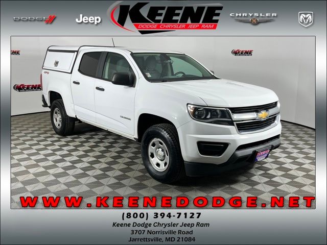 Summit White 2020 Chevrolet Colorado Work Truck Crew Cab 4WD Pickup Truck Four-Wheel Drive 8-Speed Automatic